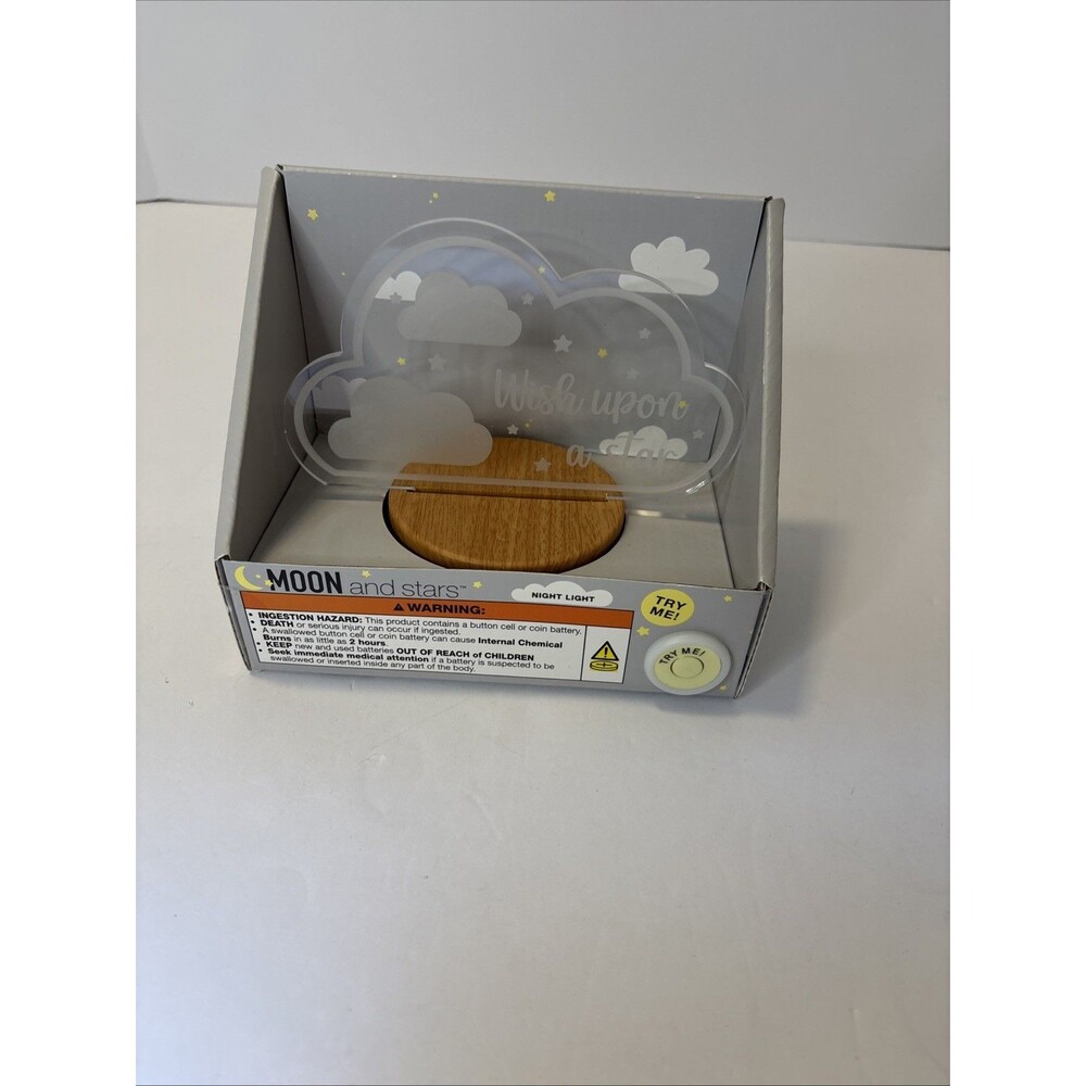 MOON & STARS Wish upon a star Night Light, Battery Operated, Sleep, Baby, Home